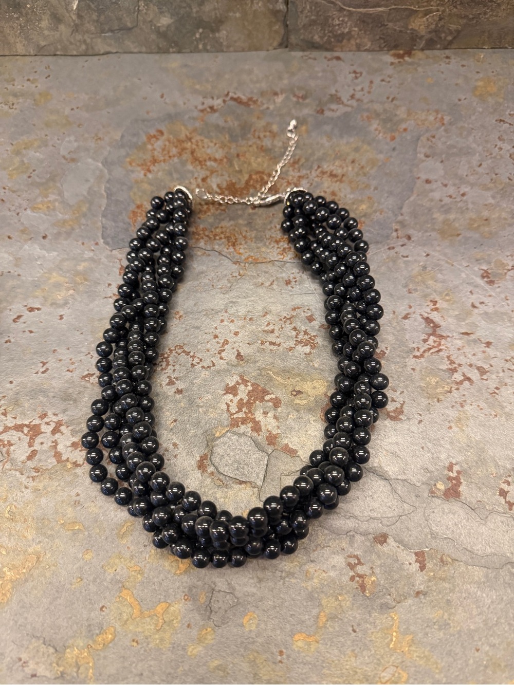 2/$10 or 3/$12 ❤️ Black Multi-Strand Beaded Necklace - Women Jewelry